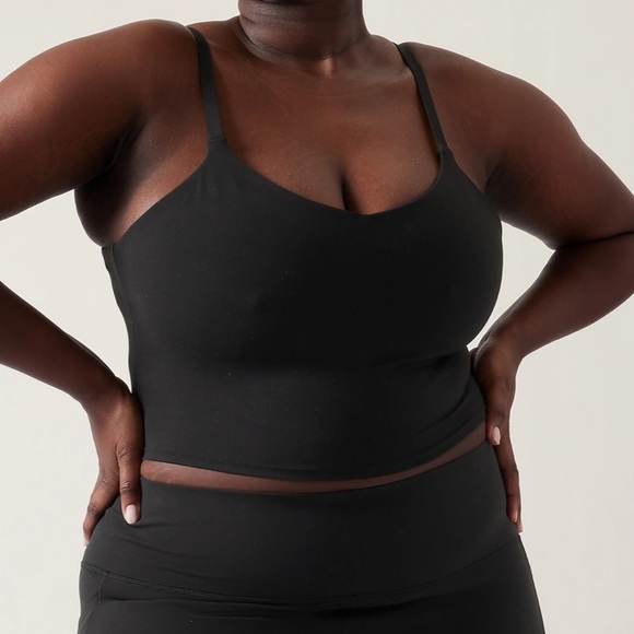 NWT Athleta Elation V-Neck Crop D-DD in Black - Picture 6 of 11